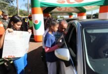 Blitz educativa alerta motoristas para prevenção de incêndios florestais em Planaltina