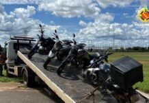 Quatro motos são apreendidas durante operação perto do metrô em Samambaia
