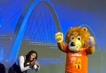 Campanha de Celina apresenta mascote inspirado em leão