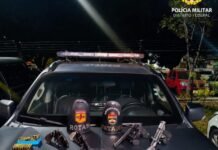 Operação conjunta apreende cinco armas, munições e R$ 21 mil no Gama